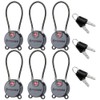 Forge TSA Approved Luggage Locks Ultra-Secure Dimple Key Cable Locks