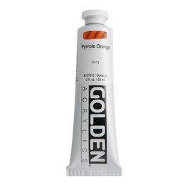 2 Oz Heavy Body Acrylic Color Paints Color: Pyrrole Orange