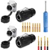 JRready JRSSWCONN23B01 IP68 Industrial Waterproof Connector, 2 Pin, CP-20 Circular