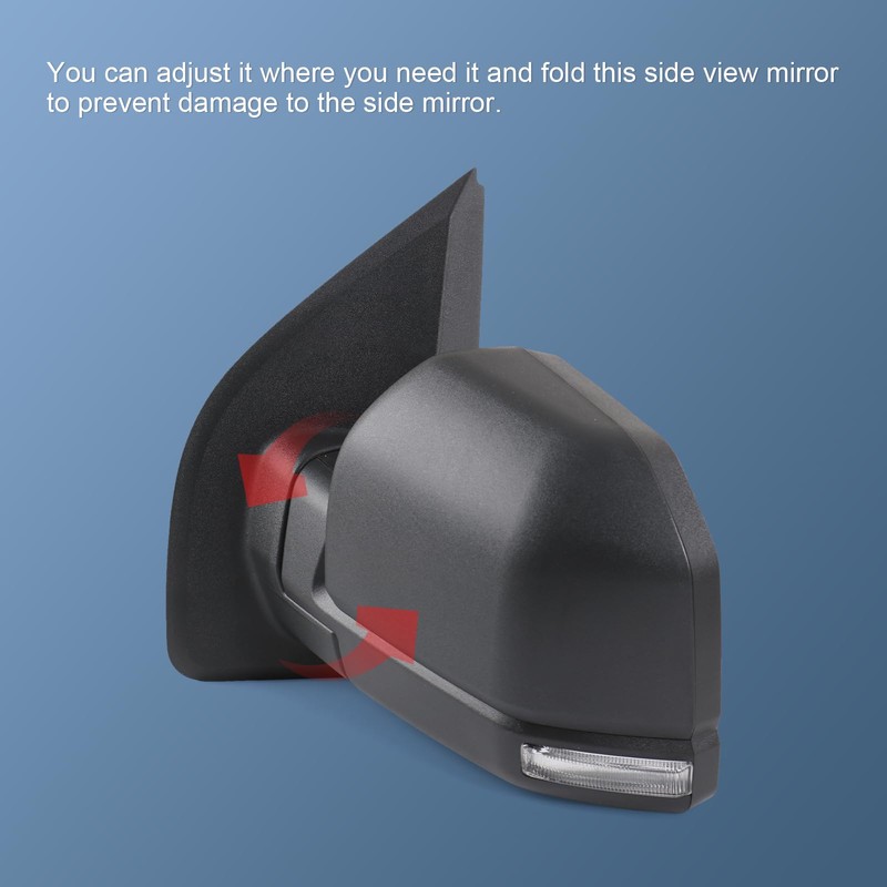 JDMSPEED Driver Side View Mirror Power Heated LED Signal Textured