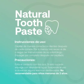 Pasta Dental Natural Sin Flúor. Paquete Con 6 Unidades B Life