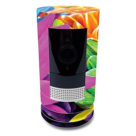 MightySkins Skin for Ring Stick Up Cam Battery - Colorful Flowers | Protective, Durable, and Unique Vinyl Decal wrap Cover | Easy to Apply, Remove, and Change Styles | Made in The USA