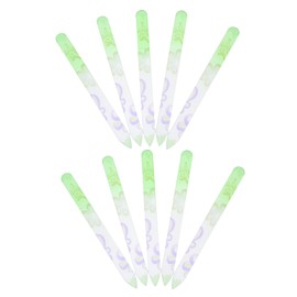 FRCOLOR 10pcs Lightweight Professional Glass Nail File Portable Fingernail Tools Random Patterns for Easy Nail Trimming and Shaping Anywhere
