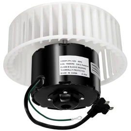 Hiorucet JA2C028G Fan Motor & 5901A000 Blower Wheel for Broan Nutone Bathroom Exhaust Fan Replacement Parts, S23405SER, 23405SER, JA2C028-1, 23405, QT9093WH, QT80, QT100L, QT110 3.3" Diameter Motor.