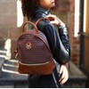 MKF Collection Signature Backpack for Women Vegan Leather Top-Handle Bookbag