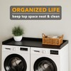 SpaceAid Washer Dryer Countertop, Laundry Wood Shelf Topper with Edge,