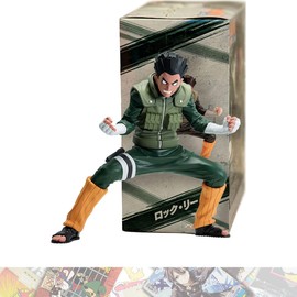 Rock Lee II: 16cm Vibration Stars Statue Figurine Bundled with 1 A.C.G. Compatible Theme Trading Card (2650560)