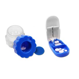 KMINA Taglia Pastiglie e Frantuma Pillole (Pack), Tagliapillole di Precisione, Tritapastiglie Manuale, Polvere Pastiglie, Accessori Anziani