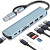 HeiLuon Hub USB C 8 en 1,USB 3.0 con Jack