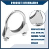 INFINAUTO Round U Bolt Muffler Exhaust Clamps for Car /