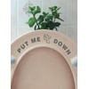 Pack of 2 Fun 'Put Me Down' Toilet Seat Funny