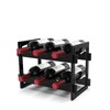 OYEFLY DIY 2 Tier Tabletop Wine Water Bottle Organizer Storage