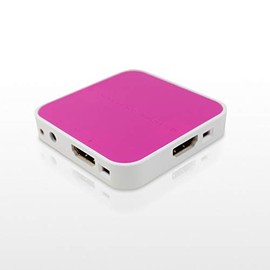 HARU HDMI Splitter Simultaneous Output 1 Input 2 Output No Power Supply HDMI Splitter Supports 3D (Pink)