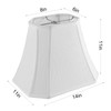 PIKOPIKO Rectangle Lamp Shade, (6×8)×(11×14)×11"Pure White Linen Lampshade for Table