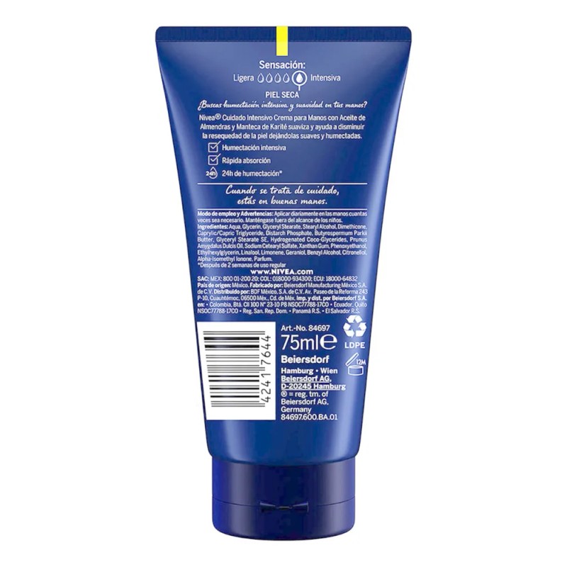 Nivea Crema de Manos Humectante Intensiva con Aceite de Almendra