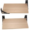 Set of 4 Shelf Brackets, Wall Mount, Heavy-Duty 90-Degree Metal