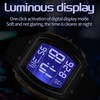 findtime Men's Digital Watch Tonneau Sports Wristwatch Waterproof Fashion Big