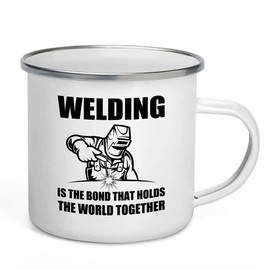 Welder Camper Mug 12oz - world together - Welding Tool Welder Ironworker Pipefitter Welding Supplies Welding Gifts Welder Dad