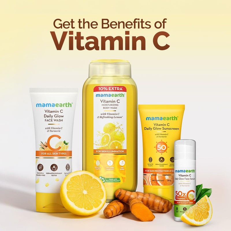 MAMAEARTH Vitamin C Daily Glow Face Wash with Vitamin C