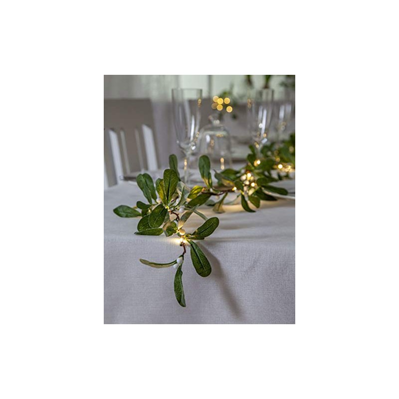 Star LED mistletoe garland