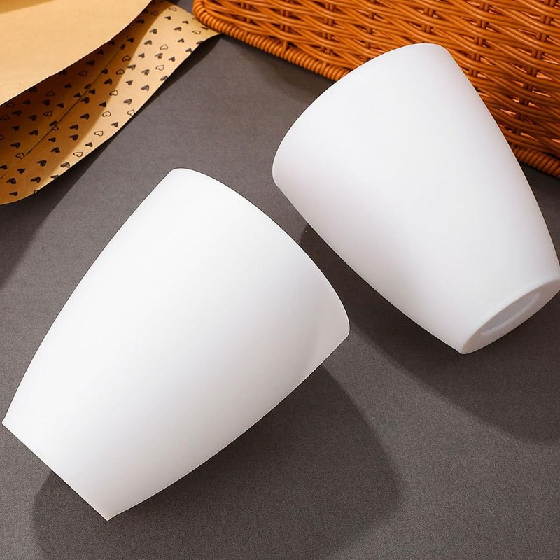 NOLITOY Plastic Cylinder Lampshade, White, Modern Style, Horseshoe Shaped, Softens