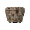 Rattan Kobo Indoor Outdoor Planter Basket with Plastic Pot Medium
