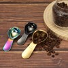 sourcing map 2Pcs Stainless Steel Coffee Scoop, 30ml Short Handle