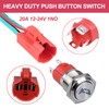 DMWD 20Amp 12V-24V Horn Push Button Switch 16mm Heavy Duty