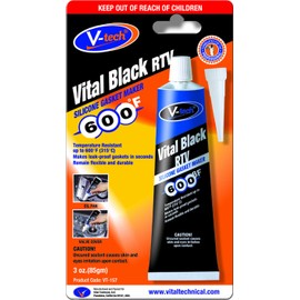 Streetwize VT-157 Vital Black RTV Gasket Makers 85 g