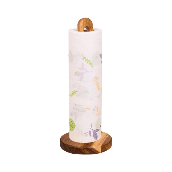 UgyDuky Wooden Paper Towel Holder Stand Kitchen Paper Holder Countertop