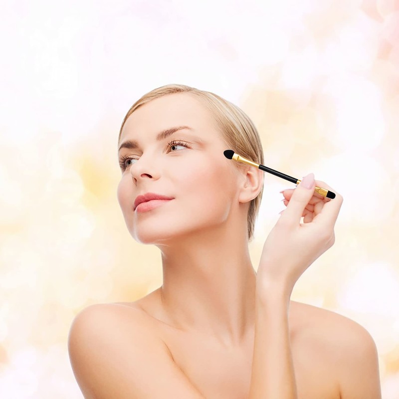 Eyeshadow Brushes, 20 PCS Double-Ended Eyeshadow Applicators Long Handle Eye