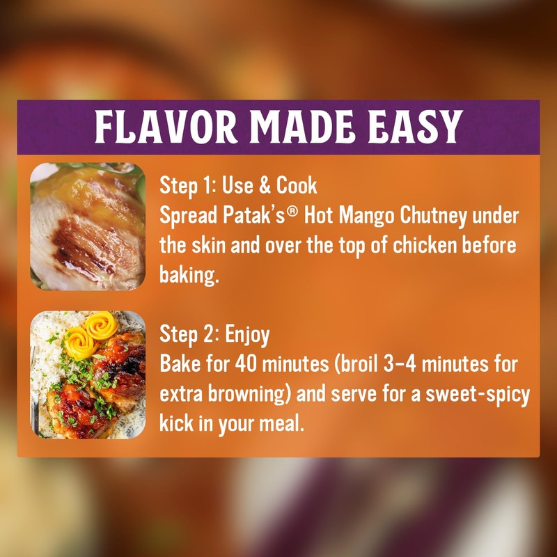 Patak’s Hot Mango Chutney - Sweet & Spicy Mango Chutney