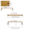 Amerdeco 10 Pack Champagne Bronze Cabinet Pulls 5 Inch(128mm) Hole