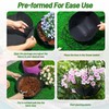 Sumloty 4 Pack 16 Inch Fabric Planter Basket Liner- Felt