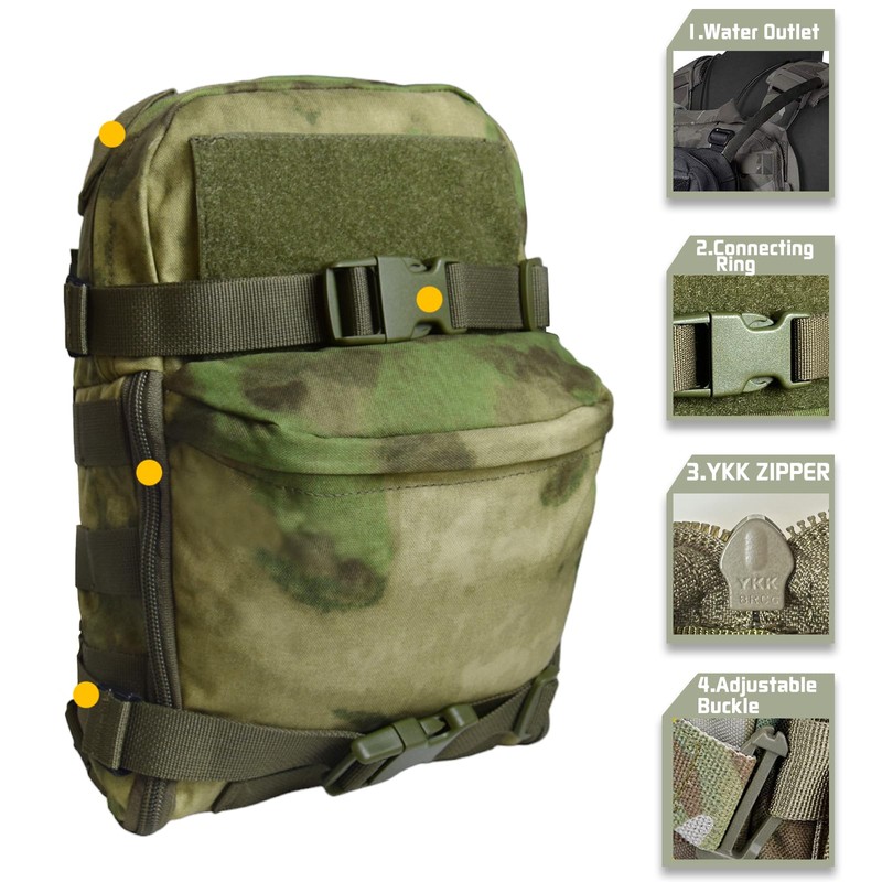 Tactical Hydration Backpack for 2L Hydration Bladder, Lightweight Hydration Backpack