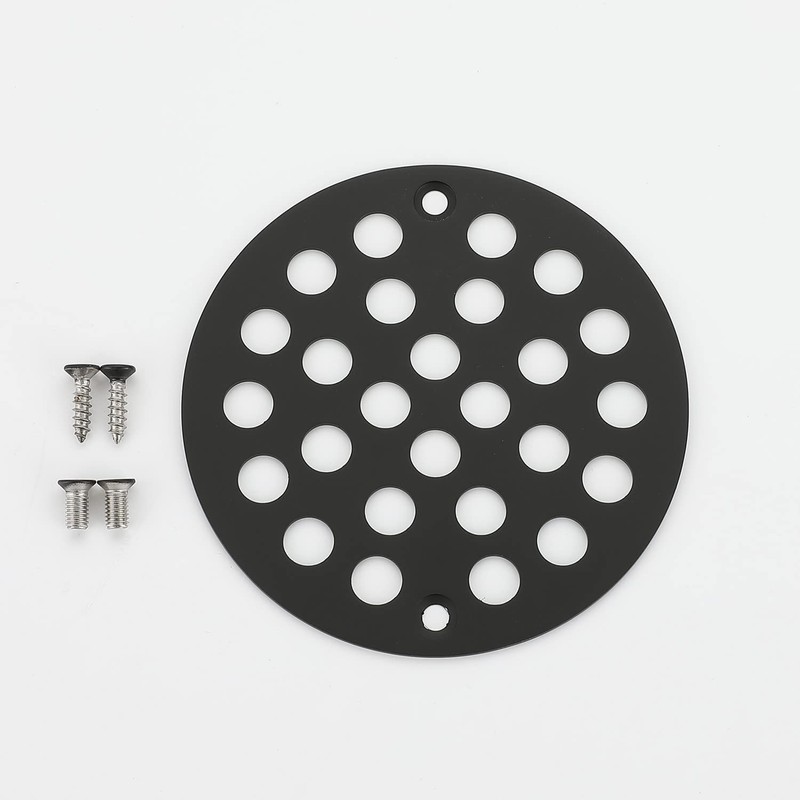 Holge Round 4 Inch Screw-in Floor Drain Cover Replacement Shower