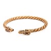 Windalf Viking Women's Bronze Bangle Dracon 5.7 cm Corded Dragon