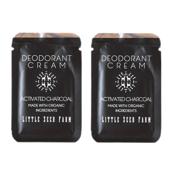 Little Seed Farm - Deodorant Cream Samples, 2 Pack - Activated Charcoal