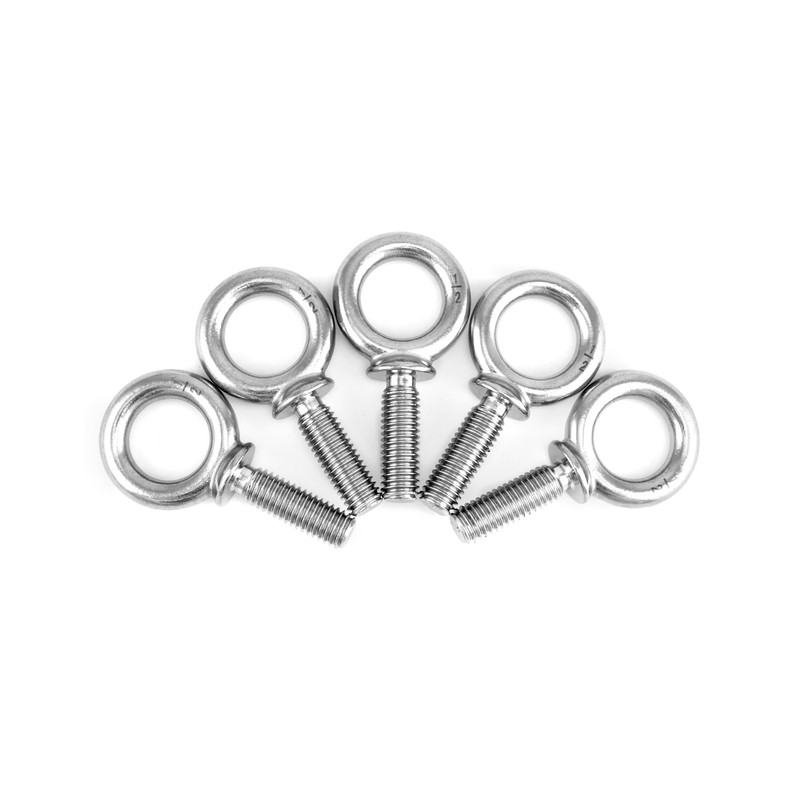 QWORK Eye Bolt, 20 Pack 1/2" -13 x 1-1/2" Marine