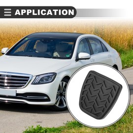 Motoforti Anti-Slip Clutch Brake Pedal Cover Car Pedal Cover, Car Pedal Pad Cover, for Toyota Camry 2002-2011, Rubber, 31321-52010, Black