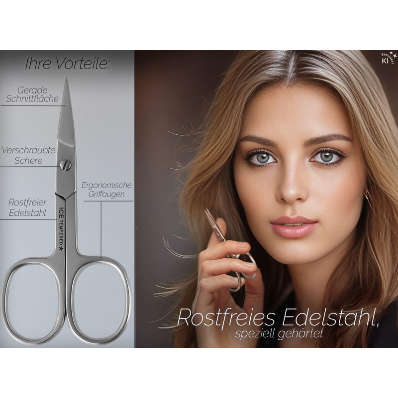 Nail Scissors Toenail Scissors Stainless Steel Straight Cutting Surface 9