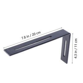 Operitacx Stainless Steel Fixed Brackets Set of 2 Corner for Shelves Corner Shelves for Wall Brackets Heavy Duty