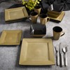 Gibson Elite Kiesling 16 Piece Dinnerware Set, Taupe