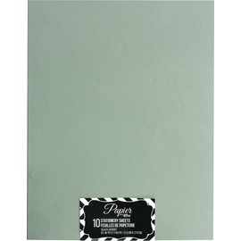 Hilroy Papier Social Stationery Paper, 8.5-Inchx11-Inch, Pack of 10, Silver (79026)
