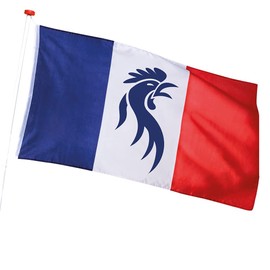 Boland 62202 – France Flag, 90 x 150 cm, Allez les Bleus, Decoration, Theme Party, Birthday, European Championship, World Cup, Fan Item