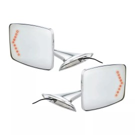 UAPAC Mirror w/ LED Turn Signal SET For 1973-1987 Chevy & GMC Truck,ONE PAIR ALL NEW