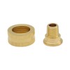 Hooshing 2PCS Garden Hose Adapter 1/4" NPT Male to 3/4"