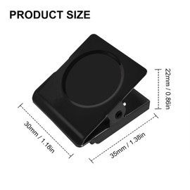 GUOKOFF Fridge Magnetic Clips, 12 Pcs Magnetic Metal Clips, Fridge Magnets, Magnetic Clips, Magnet Clips for Whiteboard, Refrigerator, Home, Office