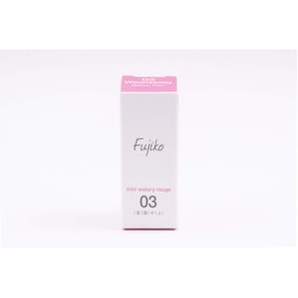 Fujiko Mini Water Rouge 03 Wednesday Teacher Plum, 0.07 oz (1.9 g), Lipstick