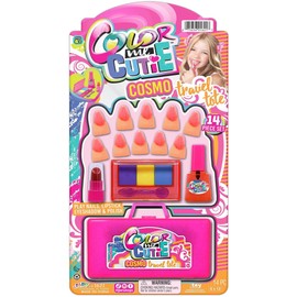 JA-RU Makeup Toy for Girls (1 Beauty Kit) Eyeshadow Palette, Toy Lipstick, Nail Gloss, Fake Nails. Kids Pretend Play. Princess Beauty Set. Birthday Girl Gifts & Accessories. 1621-1